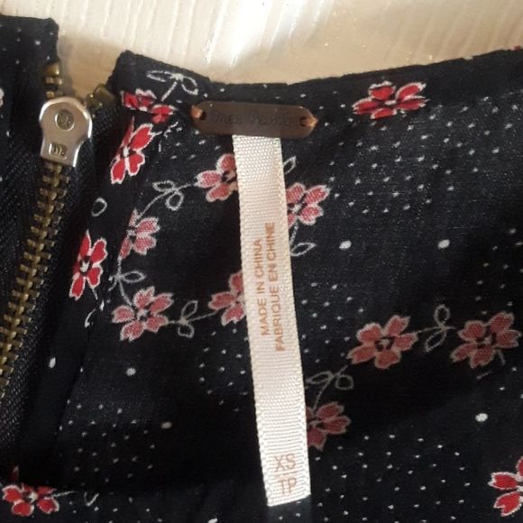 Free People Floral Print Ruffle Top - Picture 4 of 4